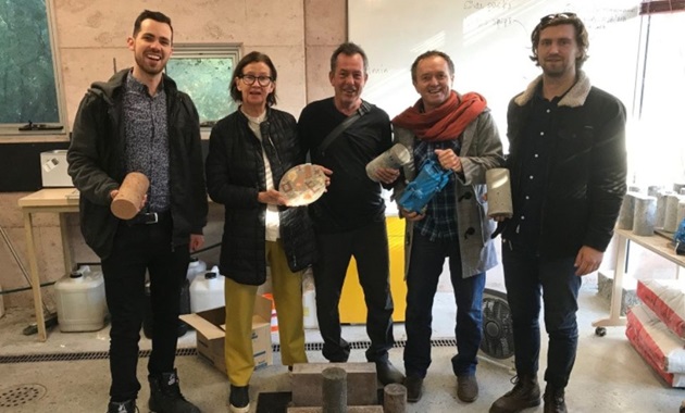 Environmental engineering graduates found a way to transform fly ash into concrete.