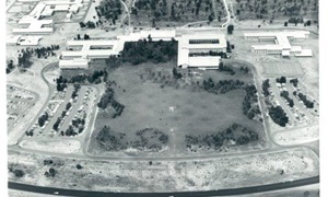 Campus looking south 4 April 1979